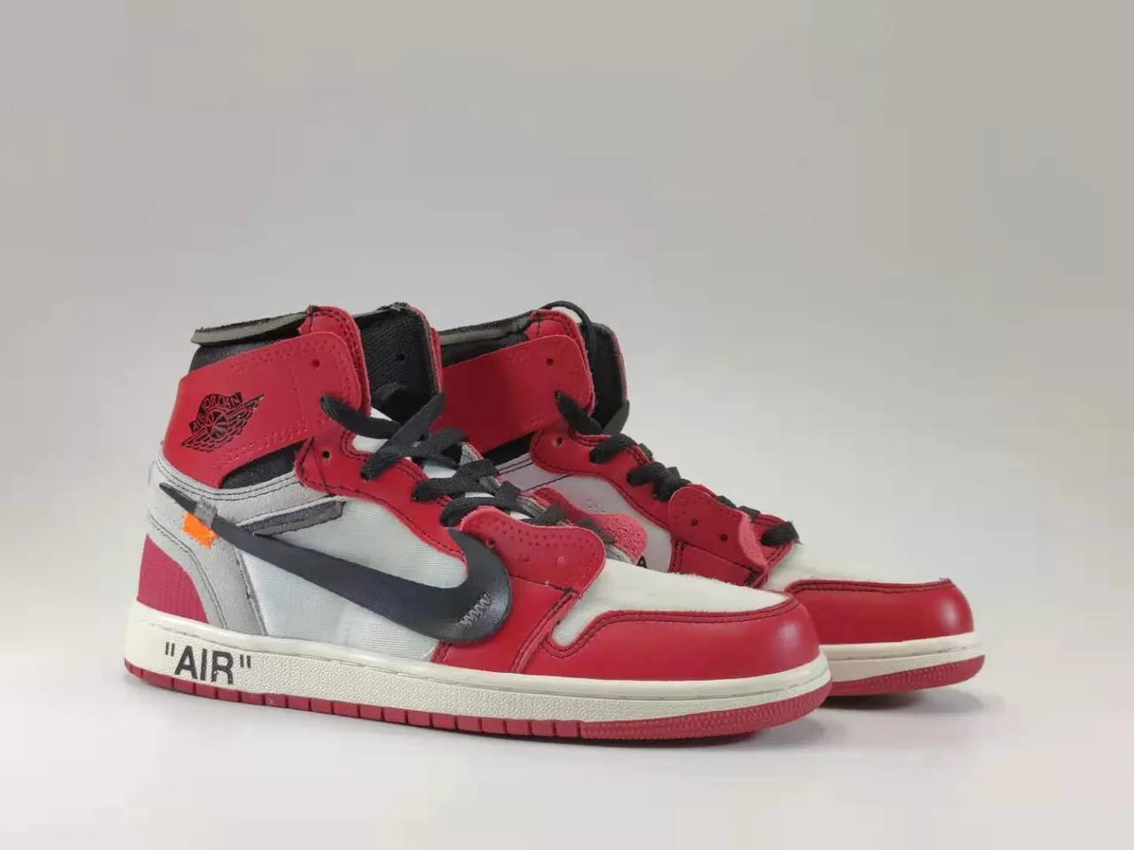 Air Jordan x Off-White Air Jordan 1 Deconstructed लाल बास्केटबॉल जूते 3