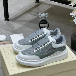 Alexander McQueen Oversized Sneaker Gray Sage Green White Lifestyle Sneakers