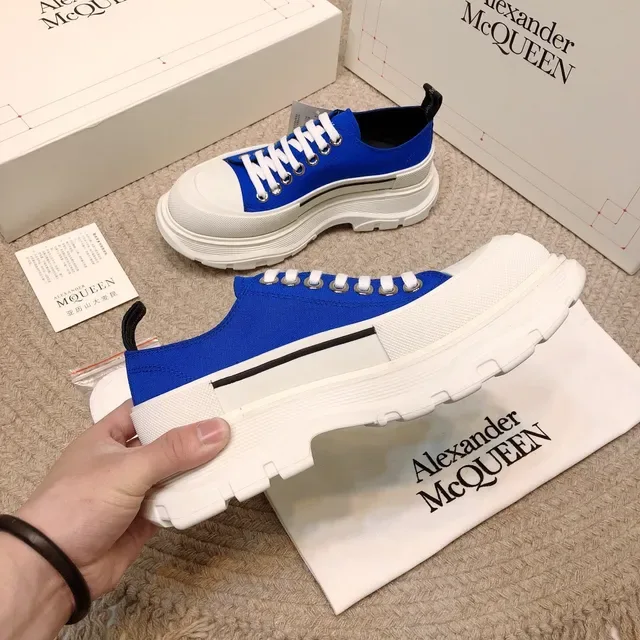 Alexander McQueen Oversized Sneaker Royal Blue White Lifestyle Sneakers 3