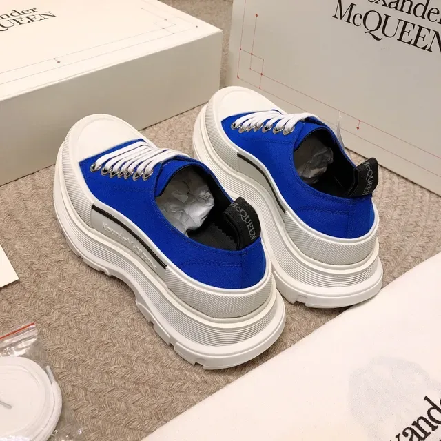 Alexander McQueen Oversized Sneaker Royal Blue White Lifestyle Sneakers 4