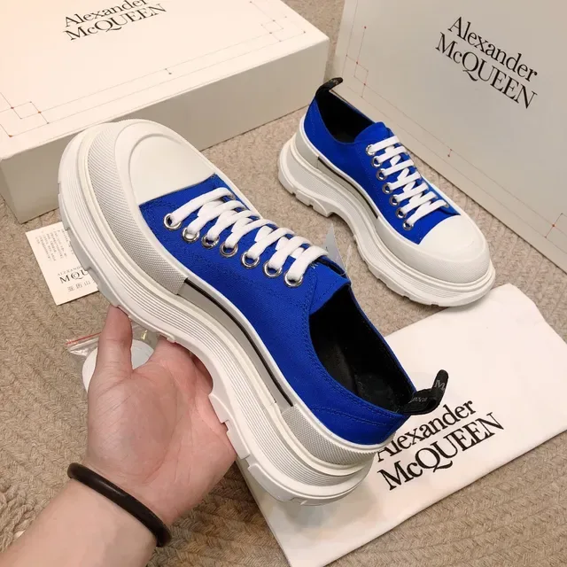 Alexander McQueen Oversized Sneaker Royal Blue White Lifestyle Sneakers 6