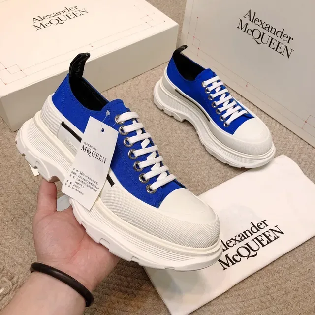 Alexander McQueen Oversized Sneaker Royal Blue White Lifestyle Sneakers 7