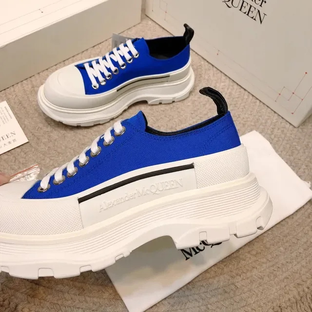 Alexander McQueen Oversized Sneaker Royal Blue White Lifestyle Sneakers 8