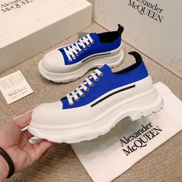 Alexander McQueen Oversized Sneaker Royal Blue White Lifestyle Sneakers 9