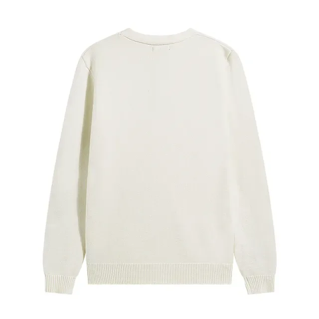 Amiri Bone Appliqué Negro Beige Cardigan Cuello en V Botones Delanteros 3