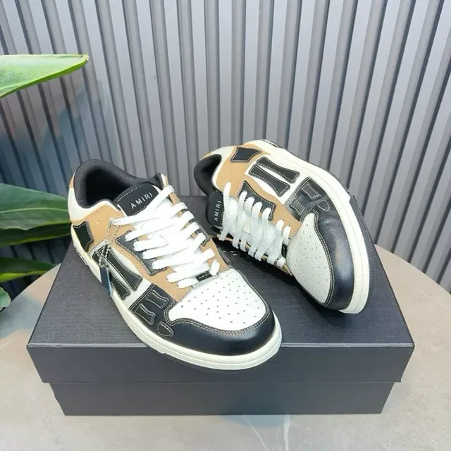 Amiri MA Court Beige Black White tênis estilo de vida 2