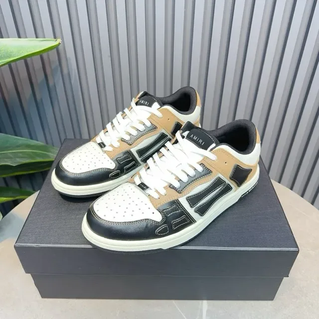 Amiri MA Court Beige Black White tênis estilo de vida 3