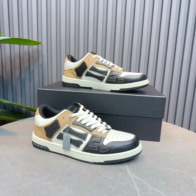 Amiri MA Court Beige Black White tênis estilo de vida 6
