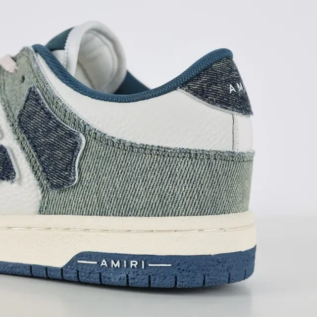 Amiri MA Court Denim Patchwork Lifestyle Sneakers 4