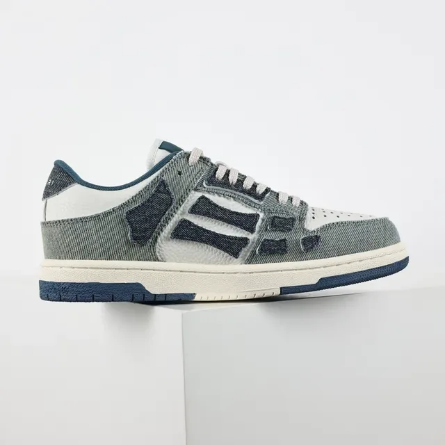 Amiri MA Court Denim Patchwork Lifestyle Sneakers 7