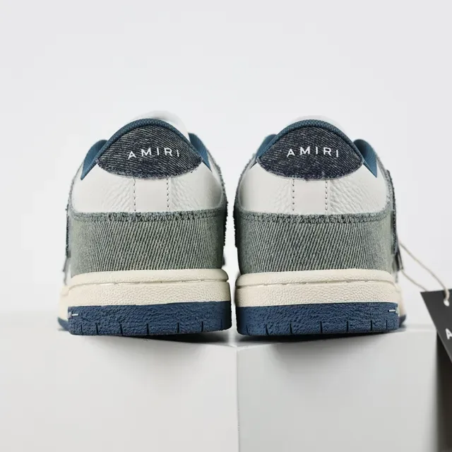 Amiri MA Court Denim Patchwork Lifestyle Sneakers 8
