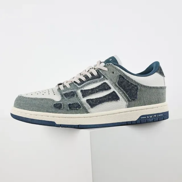 Amiri MA Court Denim Patchwork Lifestyle Sneakers 9