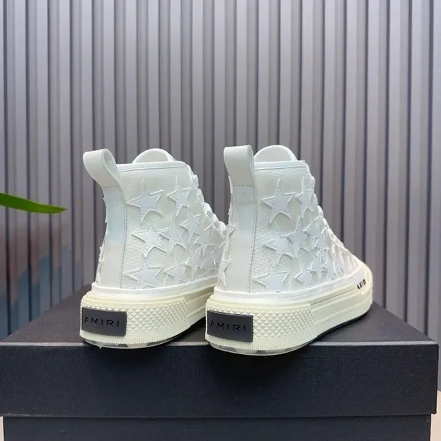 Amiri Skel Top High Off-White Star-Perforated লাইফস্টাইল স্নিকার 4