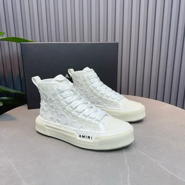 Amiri Skel Top High Off-White Star-Perforated লাইফস্টাইল স্নিকার 7