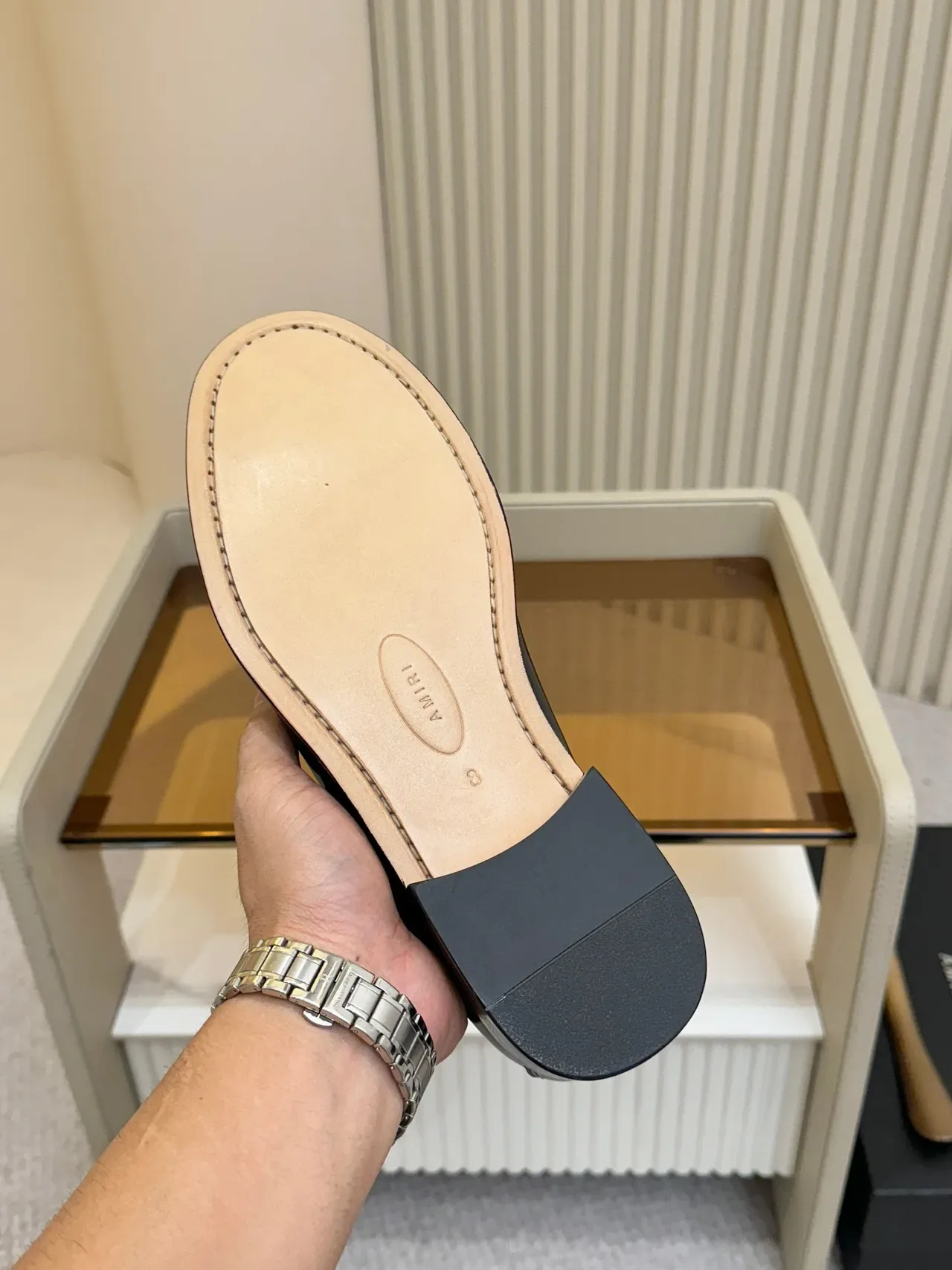 Amiri Skel Top Loafer Black and White Patent Leather Loafers 2