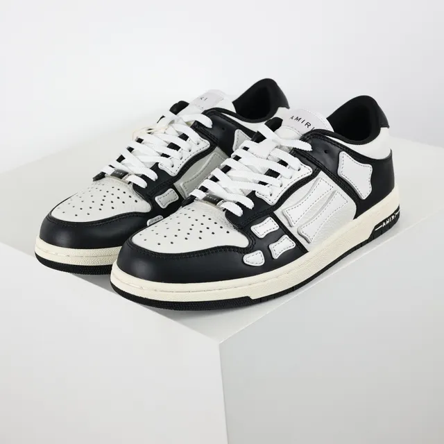 Amiri Skel Top Low Black and White Lifestyle Sneakers 2
