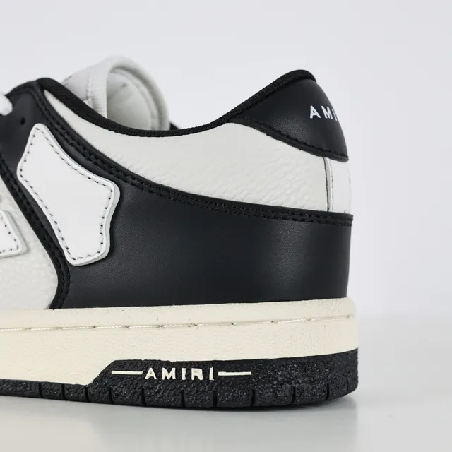 Amiri Skel Top Low Black and White Lifestyle Sneakers 4