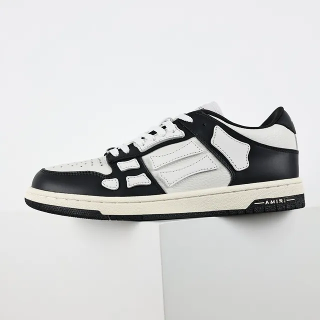 Amiri Skel Top Low Black and White Lifestyle Sneakers 9