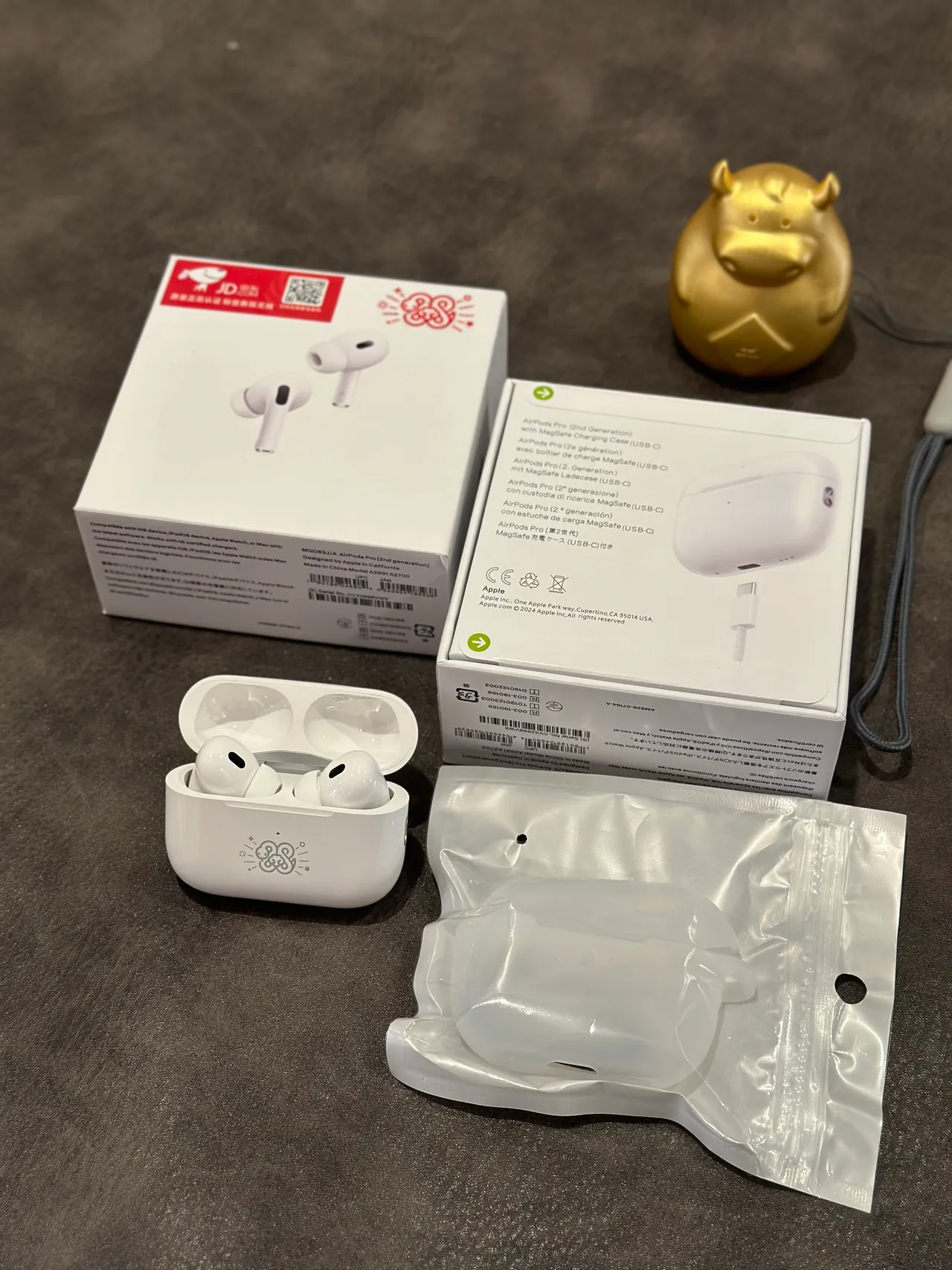 Apple AirPods Pro Blancs à tige courte embouts en silicone TWS écouteurs 9