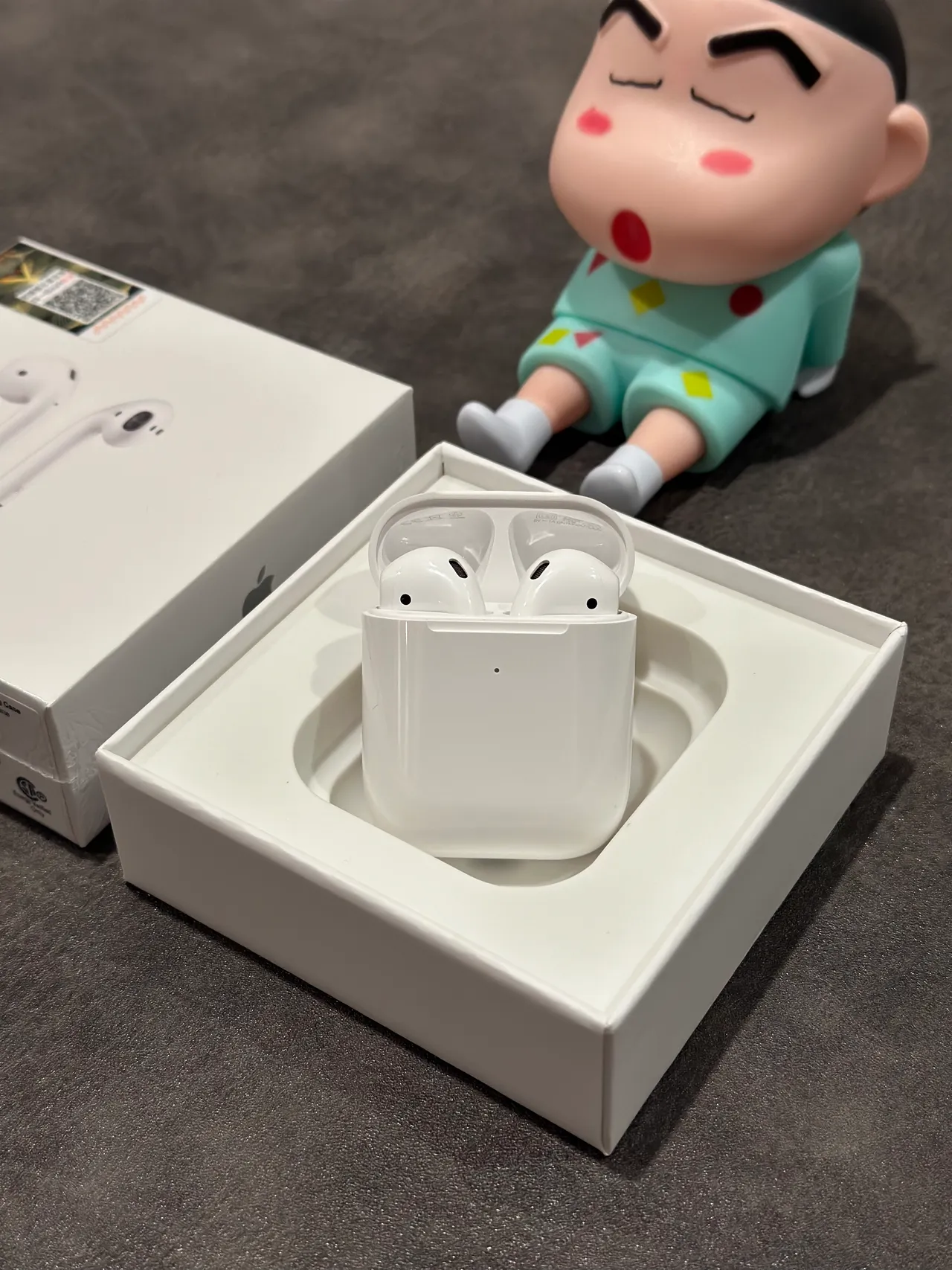 Apple AirPods écouteurs sans fil blancs style tige fini mat TWS 2