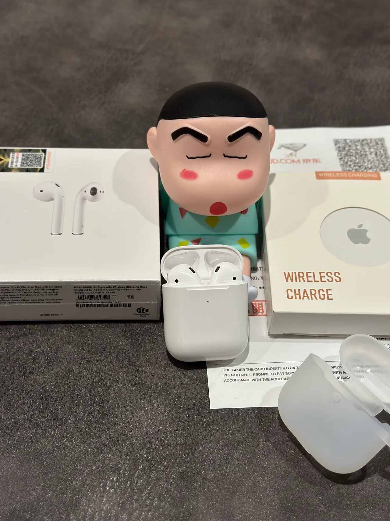 Apple AirPods écouteurs sans fil blancs style tige fini mat TWS 5