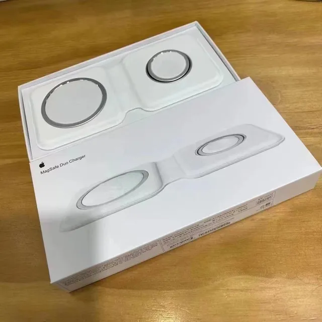 Apple MagSafe Duo সাদা রূপালি ডুয়াল-কয়েল ফোল্ডেবল চার্জার 5