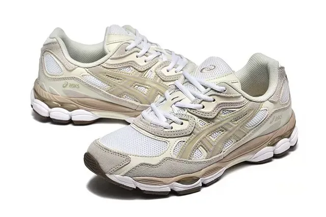 ASICS Beige Marrón Zapatillas Lifestyle con Paneles de Malla Transpirables y Jaula Sintética en Capas 3