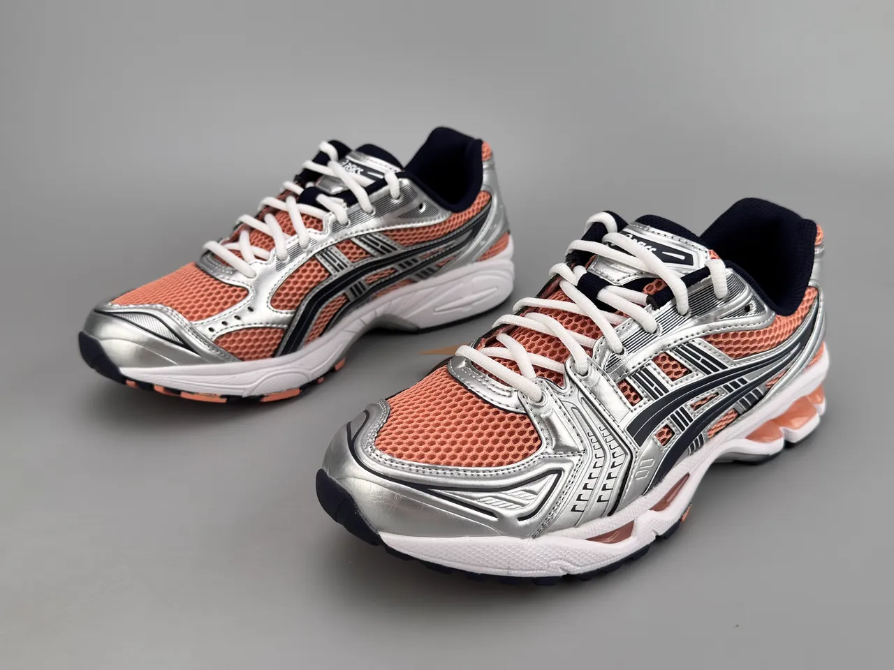 ASICS Gel-Kayano 14 Silver Peach Navy 跑鞋 7