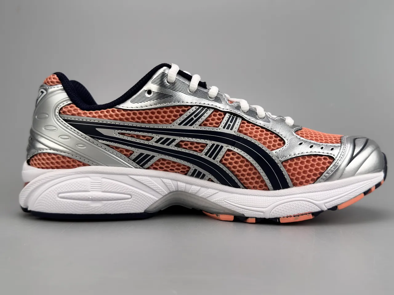 ASICS Gel-Kayano 14 Silver Peach Navy 跑鞋 10