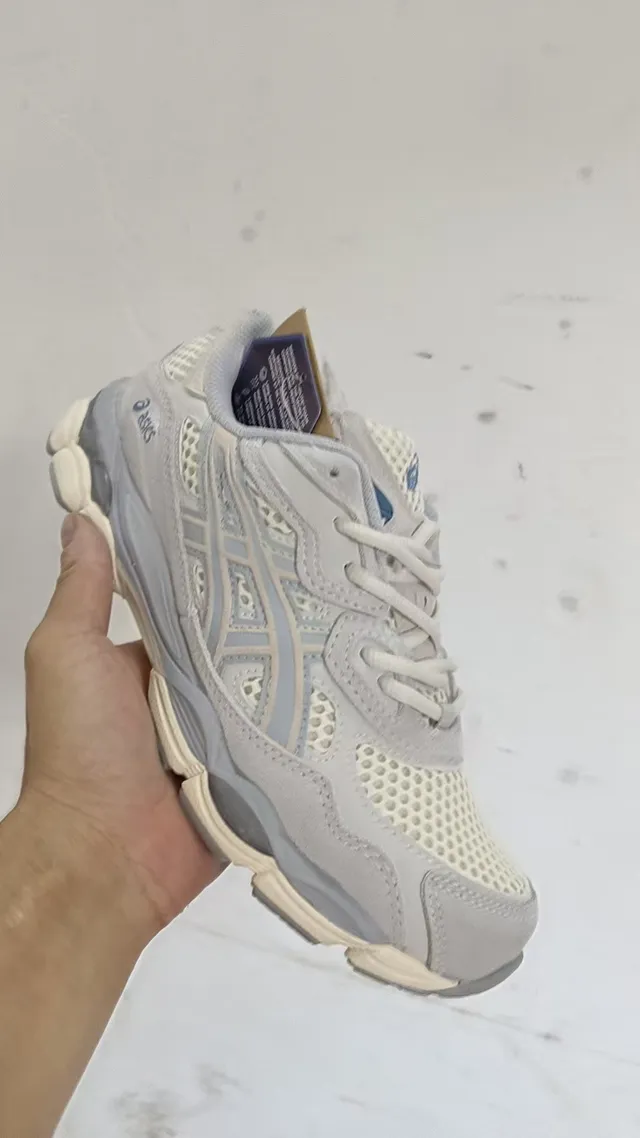 ASICS Gel-Kayano Beige Gray Blue Lifestyle Sneakers 2