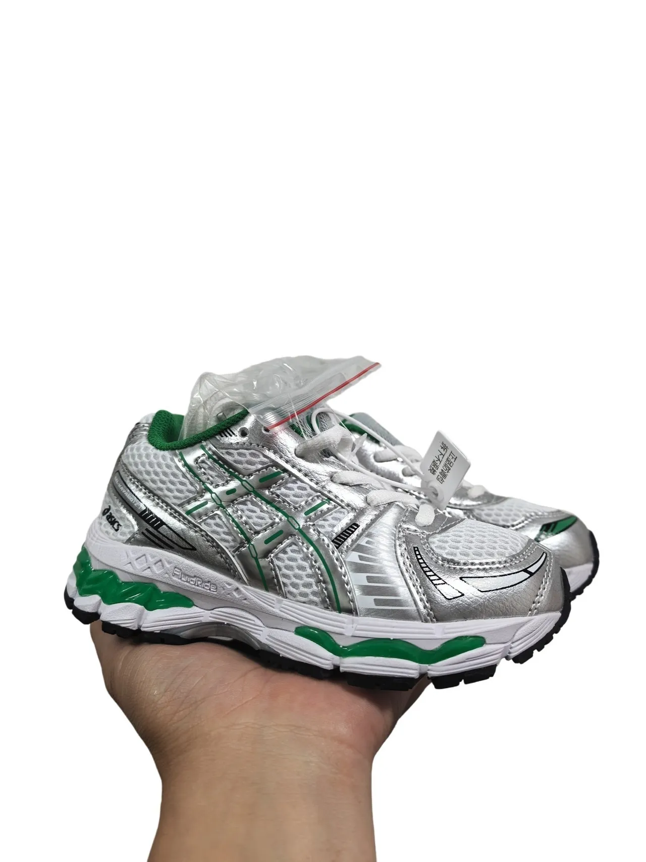 ASICS Gel-Kayano Tênis de corrida preto/prata 13