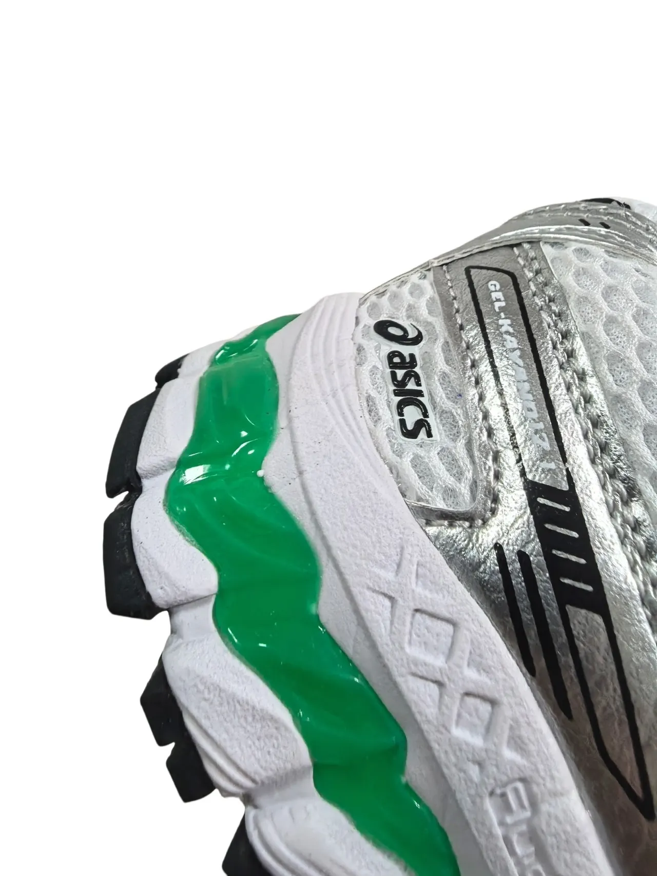 ASICS Gel-Kayano Tênis de corrida preto/prata 19