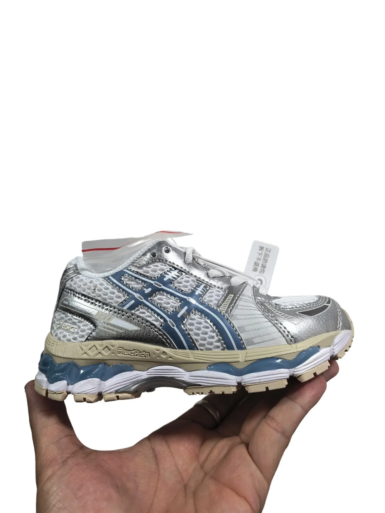 ASICS Gel-Kayano Tênis de corrida preto/prata 24