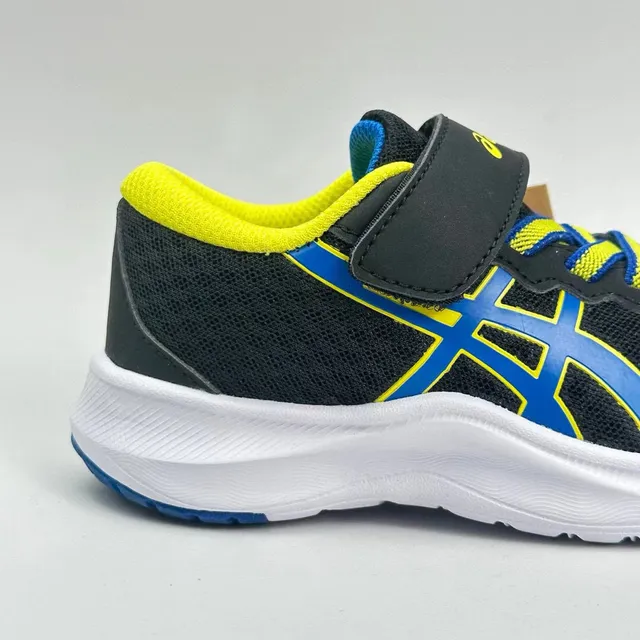 ASICS 儿童米色和卡其色魔术贴带跑鞋 6