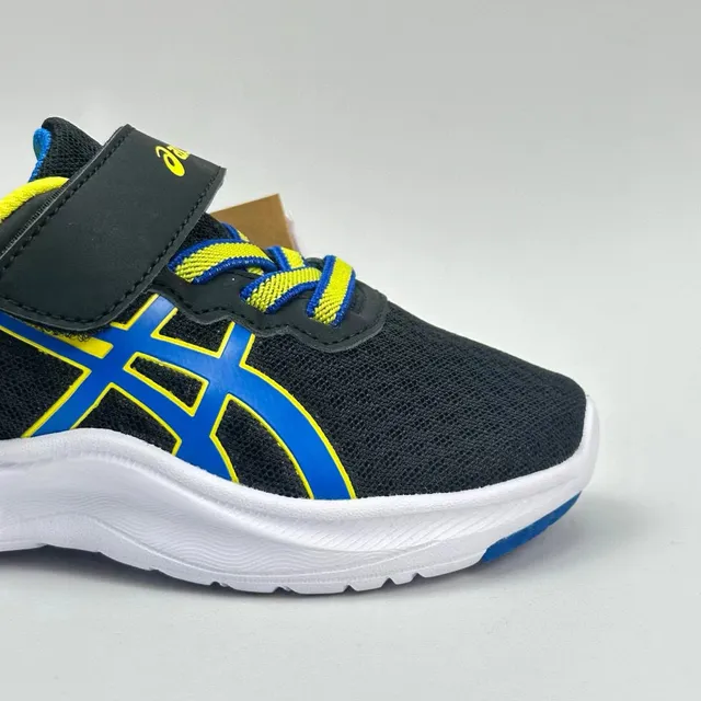ASICS 儿童米色和卡其色魔术贴带跑鞋 11