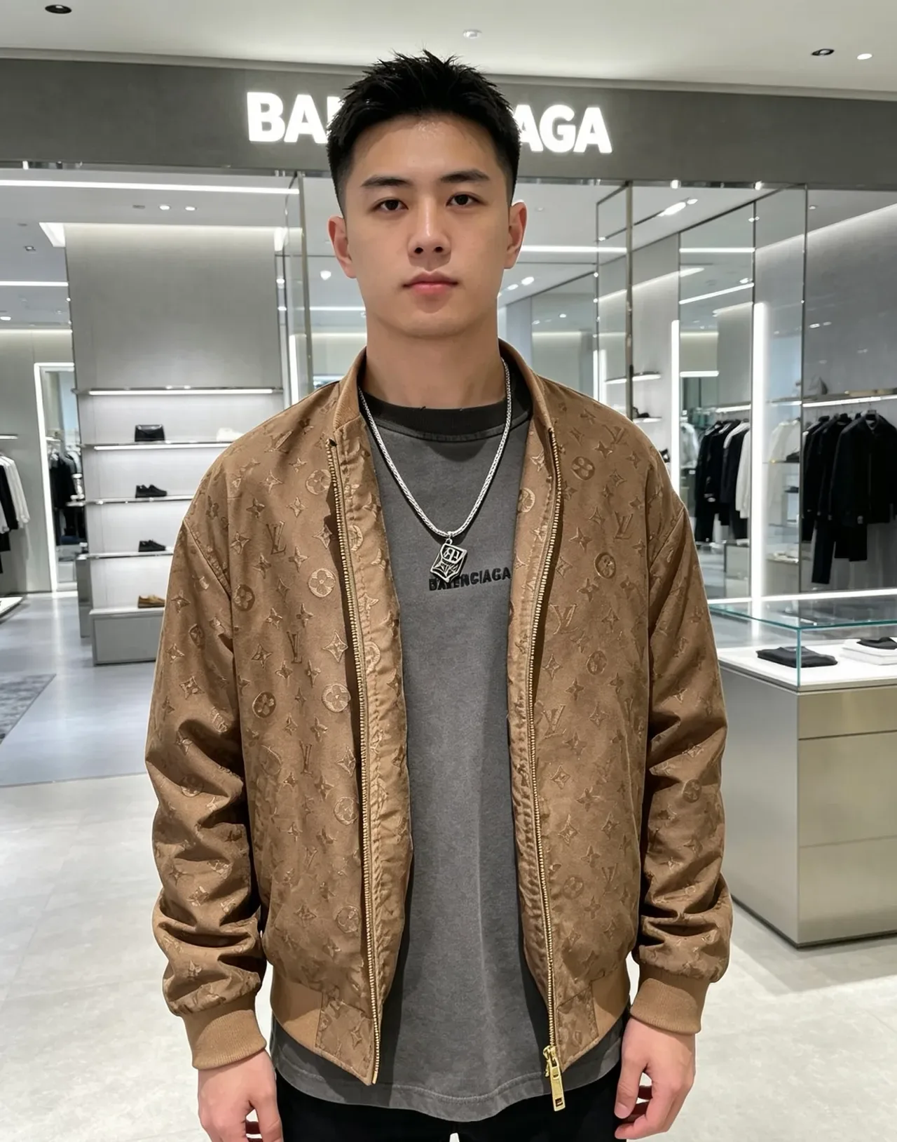 Balenciaga BB Chain Plata Metal Collar 3