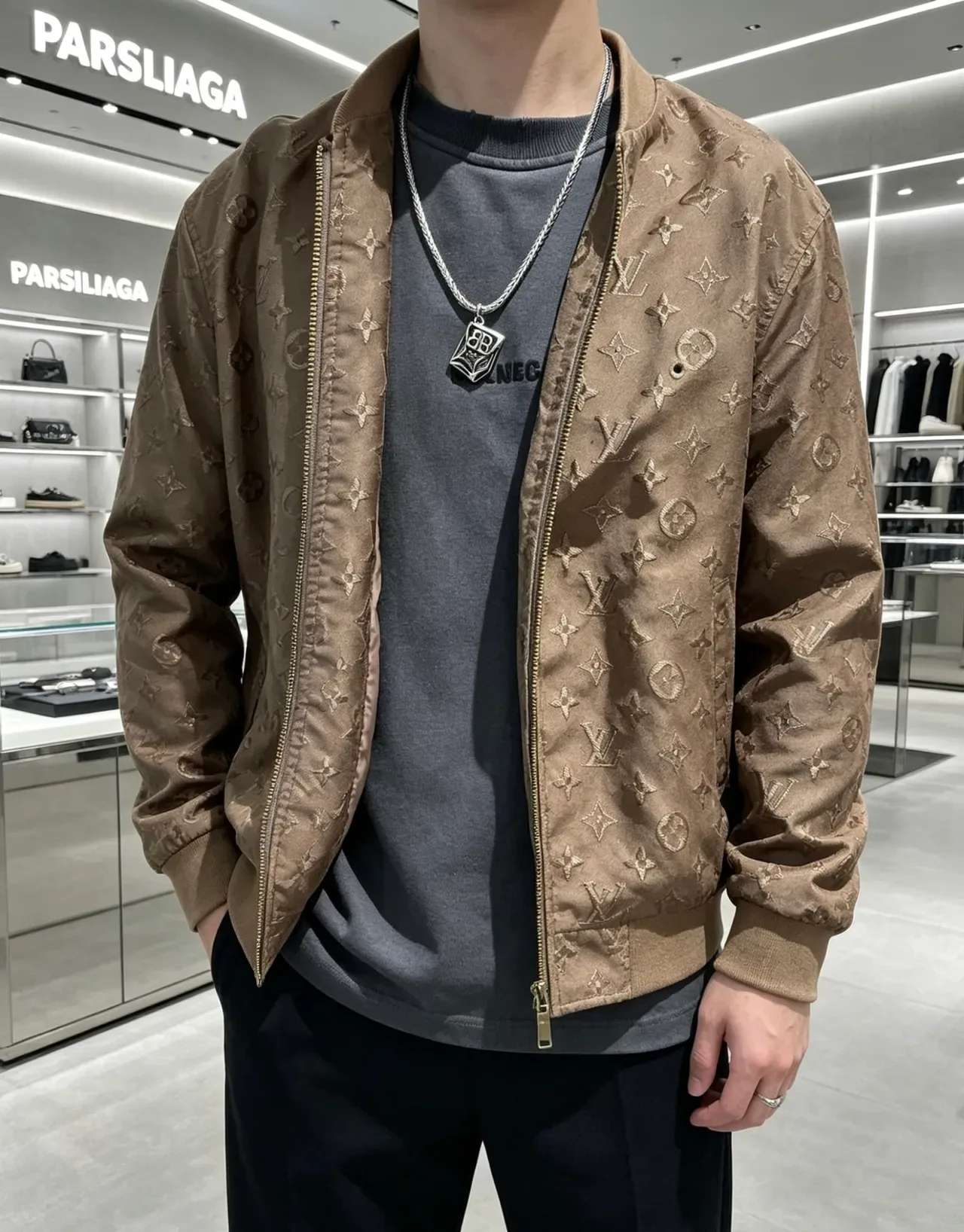 Balenciaga BB Chain Plata Metal Collar 5