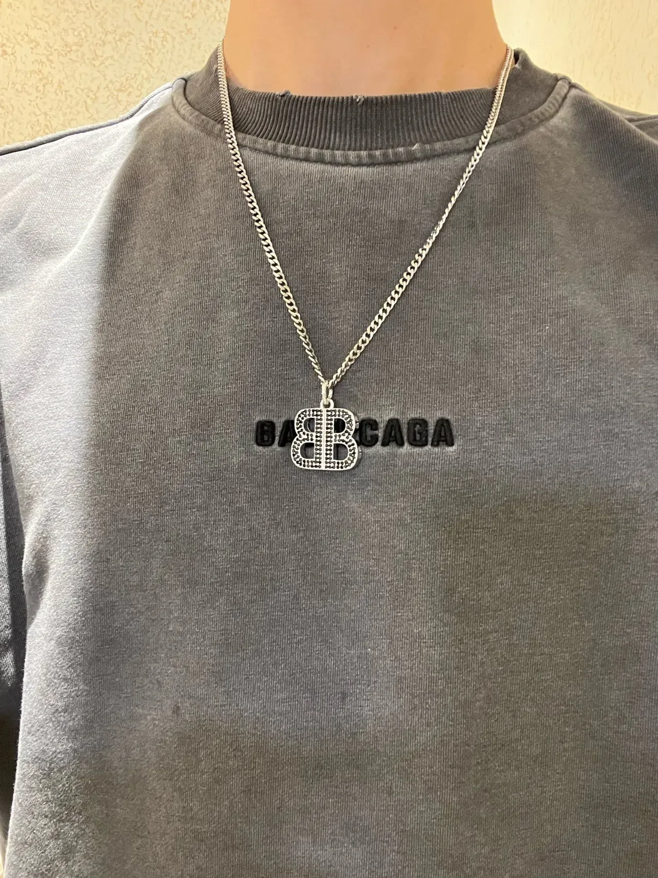 Balenciaga BB Pavé Double-B Collar colgante 2