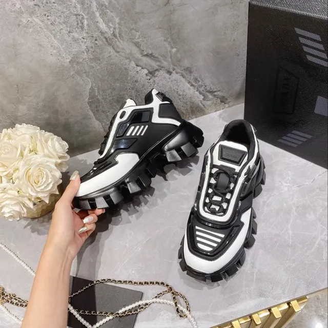 Balenciaga Black White Sole Asymmetrical Paneling Chunky Sneakers 3