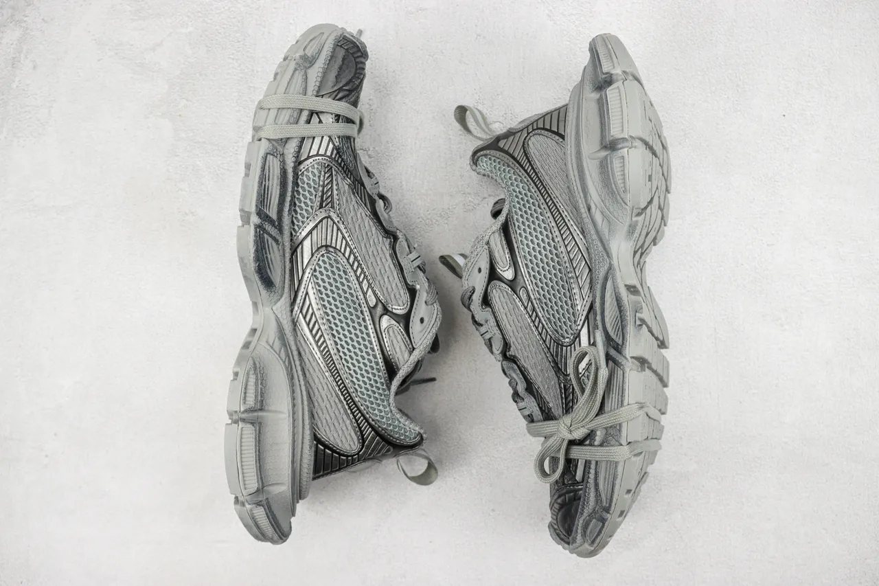Balenciaga Defender Monochromatic Gray Chunky Sneakers 2