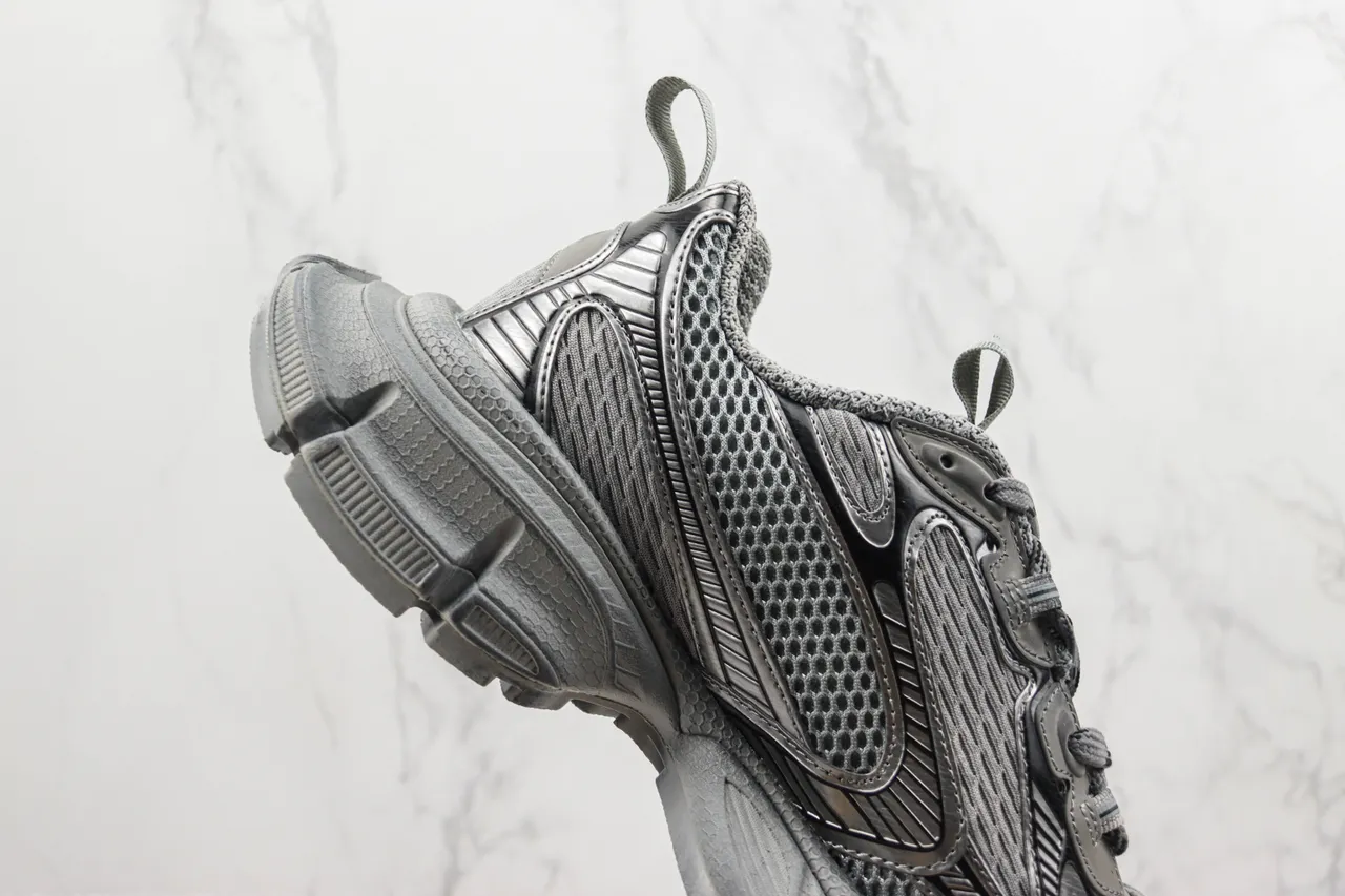 Balenciaga Defender Monochromatic Gray Chunky Sneakers 5