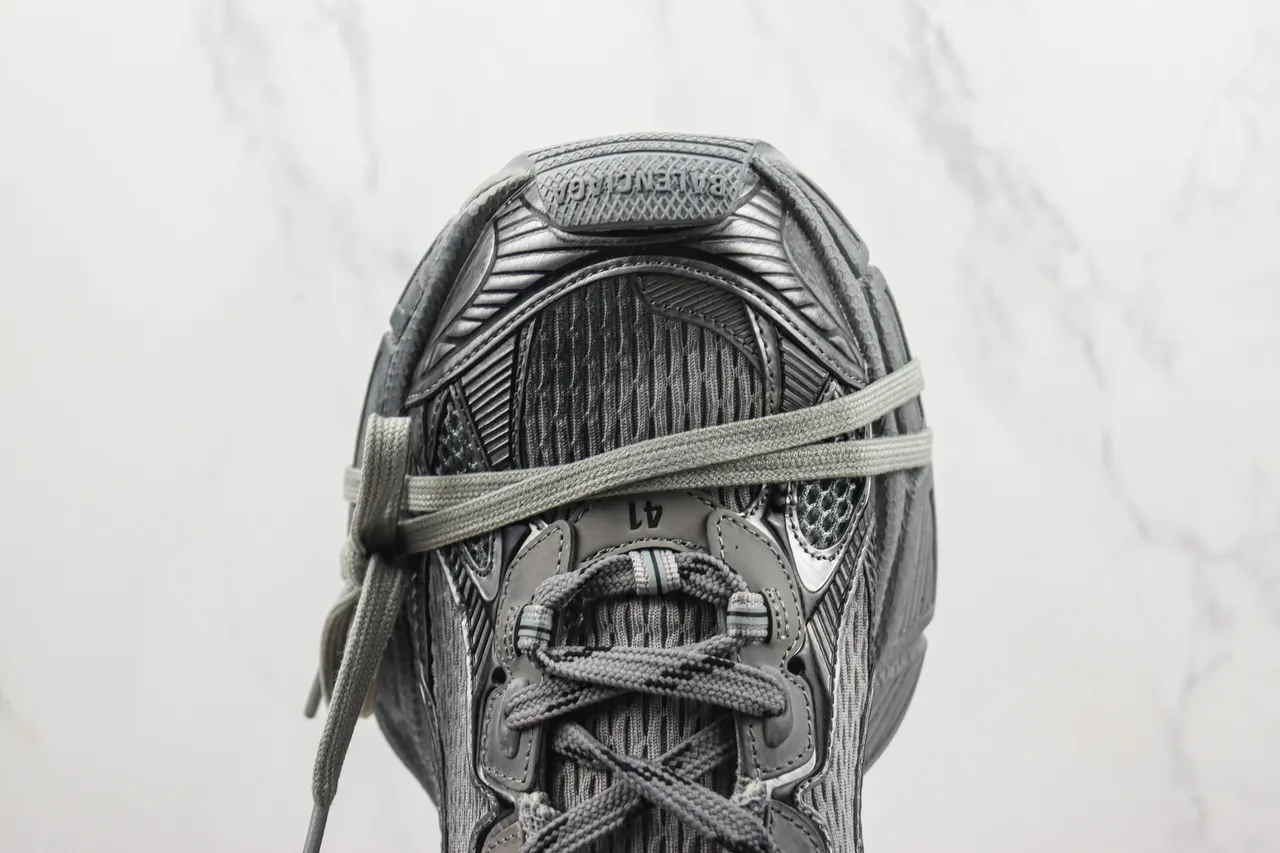 Balenciaga Defender Monochromatic Gray Chunky Sneakers 6