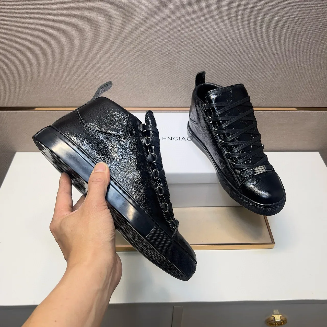 Balenciaga Le Cagole High Black Lifestyle Sneaker 7