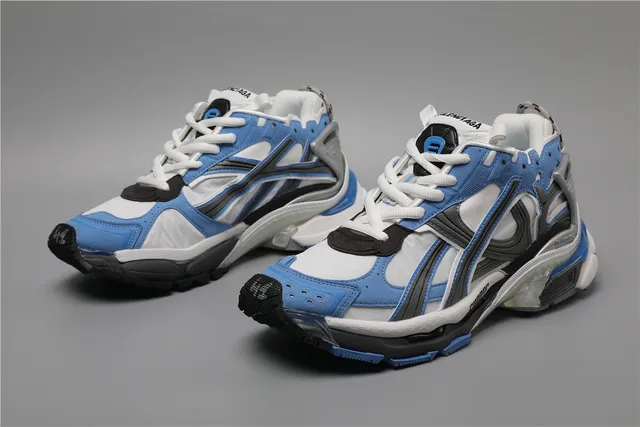 Balenciaga Runner 蓝色白色灰色 Chunky Sneakers 5