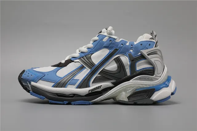 Balenciaga Runner 蓝色白色灰色 Chunky Sneakers 9