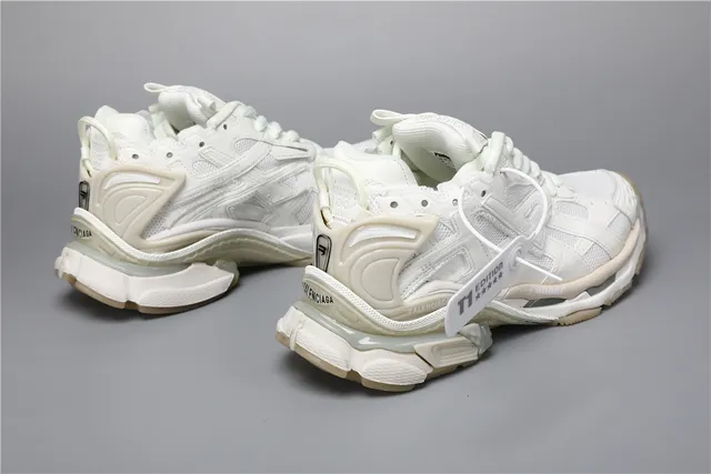 Balenciaga Runner zapatillas chunky blancas fluorescentes 3