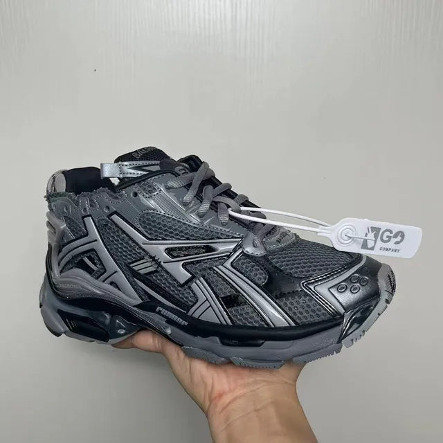 Balenciaga Runner Gray and Black Chunky Sneakers 2