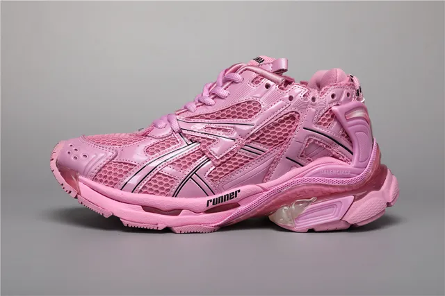 Balenciaga Runner zapatillas gruesas monocromáticas rosa 9