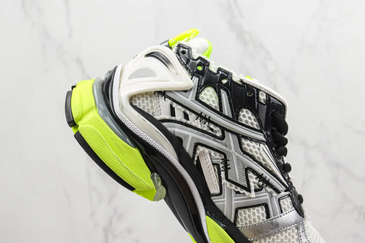 Balenciaga Runner zapatillas chunky blancas, negras, amarillo neón 5