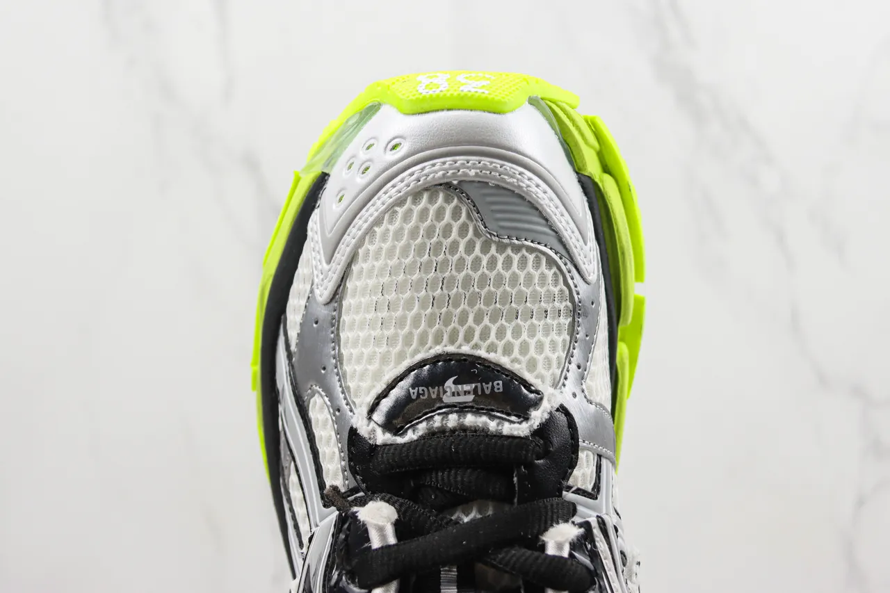 Balenciaga Runner zapatillas chunky blancas, negras, amarillo neón 6
